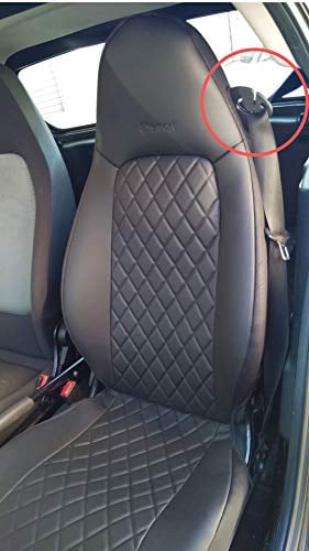 TOPCAR ATHENS Top Car Rhombus | Zwei Luxus Autositzbezüge | aus Kunstleder | 100% Passgenau, KOM Sitzbezügesets, Kompatibel mit FORTWO | Schwarz (FORTWO (450) 1998-2007)