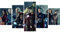 5D Diamant Malerei Set für Erwachsene und Kinder, Superheld Iron Man Hulk Captain America 5 teilig Stickerei Kreuzstich Bildzubehör Kunsthandwerk für Zuhause Wanddekoration Farbe 45x95 cm
