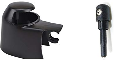 HZLXF1 Heckwischerarmarmmütze-Waschmaschine Abdeckung und Jet-Düse für VW Polo Passat B6 B7 Touran Tiguan Golf Scirocco Caddy Transporter Scheibenwischer