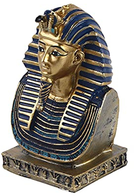 Kocris Casa Ägyptische Pharao-Reptilien-Dekoration, antikes Ägypten, Aquarium, Fische, Schildkröte, Eidechse, Spinne, Terrarium, Dekoration für Haustiere, Gold
