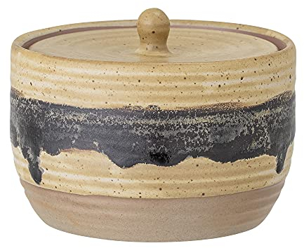 Bloomingville Behälter mit Deckel Solange, naturfarben, Keramik