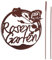 UNUS Gartenschild Rost rund Rosengarten