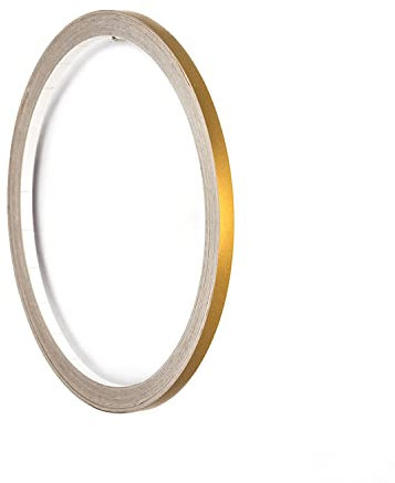 Auto Zierstreifen Folie Folienstreifen Gold Glänzend Autodekor Pinstripes Dekorstreifen Modellbau KFZ Wohnwagen Boot (4mm, Gold)