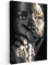 MuchoWow© Impressions sur Toile 60x90 cm Deco Tableau Murale Decoration Salon Peinture Tableaux Chambre Toiles Maison Femme - Or - Noir