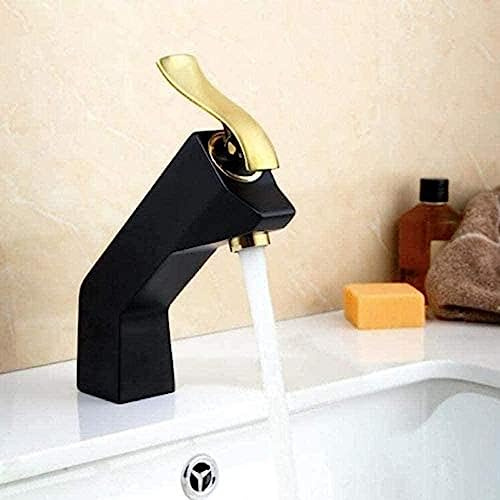 Rubinetto per lavabo Rubinetto per lavabo Design unico Ottone cromato Finitura in vernice per bagno Maniglia singola Hot An