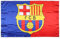 Fußball-Team-Flagge, 90 x 150 cm, für Fußballfans mit 2 Messingösen, lebendige Farben, Satin-Polyester, für drinnen und draußen