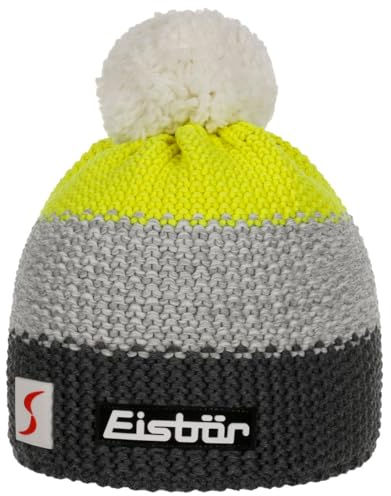 Eisbär Star Pompon Mütze SP Kids anthrazit-h.graumeli-li.Yellow