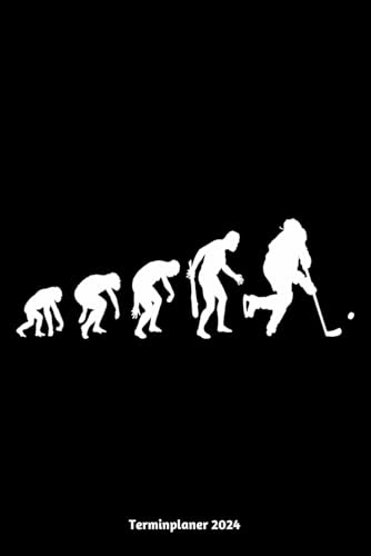 Terminplaner 2024: Eishockey Design Jahresplaner und Kalender von Januar bis Dezember 2024 - Organizer und Zeitplaner für 1 Jahr