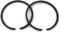 ProPart 36mm x 1.5mm Piston Rings Fits Stihl 009 010 011 Chainsaw 1.5mm x 36mm Replacement for Part # 1120-034-3000 and 11200343000