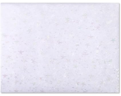 Tüllstoff 155 x 100 cm Tüllstoff Meterware Glitzernder Stoff Netzstoff Glitzer Garn Tüll Deko Stoffe Glitzertüllstoff Tüll Spitze Stoff für DIY Bekleidung Hochzeitskleid Fotografie Hintergrund (Weiß)