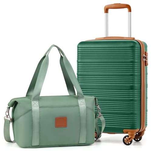 COOLIFE Cabin Suitcase 55x35x20cm for Ryanair, Cabin Bag 40x25x20cm 20L | Hand Luggage Suitcase for Short Travel, Lightweight ABC+PC, TSA Lock, YKK Zipper, Telescopic Handle, 4x360° Spinner Wheels