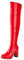 Stivali da donna con tacco alto al ginocchio, stivali sopra il ginocchio, in pelle laccata, stivali lunghi Strentch, stivali alti al ginocchio, stivali alti da equitazione, Colore: rosso, 40 EU
