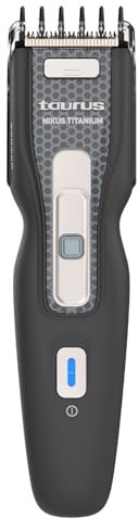 Taurus - Tondeuse Nixus Titanium | 8000 RPM | Lames Titane | Safe Cut | Avec/Sans Fil | 60 Min Autonomie | Guide 1-18 mm | Charge Rapide 1,5 h | Étui & Accessoires Inclus