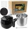 VALLDOM Kit de fabrication de bougies noires pour adultes, cire fondue, fournitures de fabrication de bougies, pots de cire pour professionnels de la cire, chauffe-cire, mèches de bougie