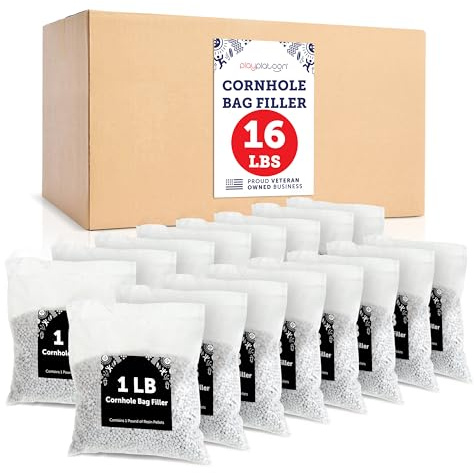 Play Platoon Harz-Pellets Cornhole Bag Filler – Kunststoff-Pellets für Sitzsäcke oder Schießfüller für Schießruhe – einzeln verpackt, 0,5 kg Kunststoff-Mais-Alternative Sandsackfüller