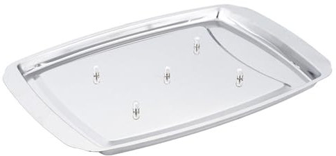 susiodeu Meat Carving Board With Spikes Easy Cutting And Resting Stainless Steel Spiked Meat Tray Stainless Steel Carving Tray