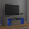 GCHDHAPB Home-Entertainment Center & TV-Ständer, TV-Schrank mit LED-Lichtern, Betongrau, 120 x 35 x 40 cm