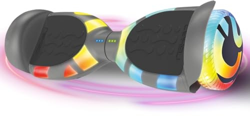 LEXGO Hoverboard Mirage Gry Elektro-Overboard mit Stahlrahmen, 6,5-Zoll-Rädern und 2 bürstenlosen Motoren mit 200 W – Hoverboard mit Geschwindigkeiten von bis zu 12 km/h und Reichweite von 10 km