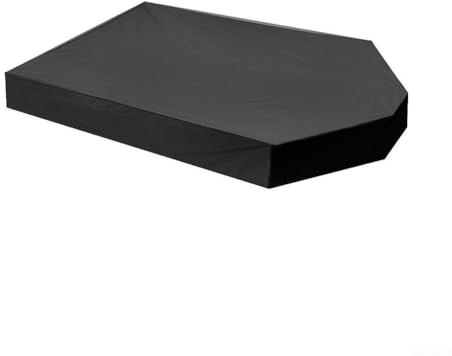 Sand Box Cover Heavy Duty Oxford Fabric Protective Tarp for Garden Sandbox Weatherproof Fit 160x113cm(Black)