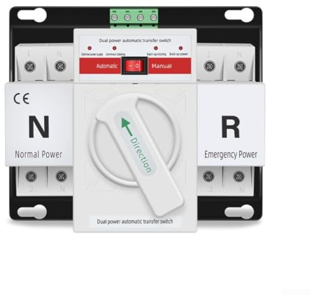 2P 63A Automatischer Umschalter für ats für 230V Netzvorrangschaltung Dual Power Switch Generator Solar PV-Anlage für wohnmobil