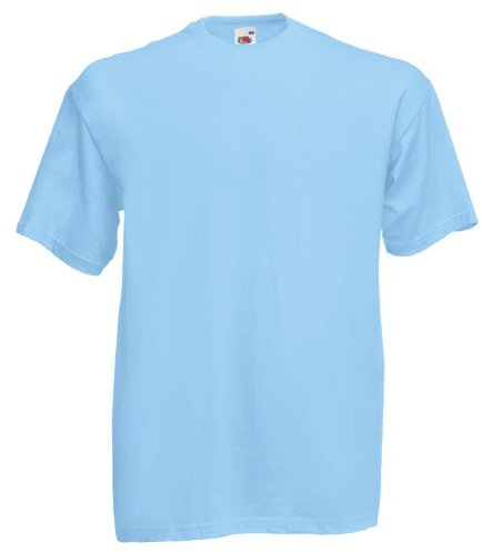Fruit of the Loom Mens Valueweight Short Sleeve T-Shirt (XL) (Sky Blue)
