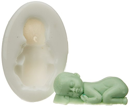 Silikomart | Molde de Silicona, Forma Sleeping Baby, Medidas 10 x 20 mm, Made in Italy