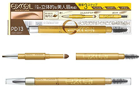 Japan Beauty - Excel Powder & Pencil Eyebrow EX PD13 ash gray *AF27* by Excel