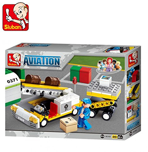 Sluban Klemmbausteine Sluban SL95229, Flugzeuglader (222 Teile) M38-B0369, Spielset, Klemmbausteine, Flugzeug, mit Spielfigur, Luftfahrt, bunt