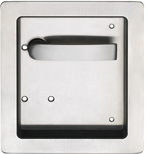 Turnhallenmuschel FSB 77 7952, 200 x 230 mm, rechts, ungelocht,VK 9 mm,Edelstahl
