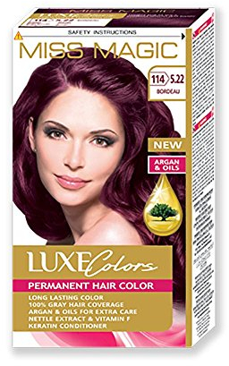 Tinta para pelo Miss Magic Tinte Burdeos Hair Colour con Argan