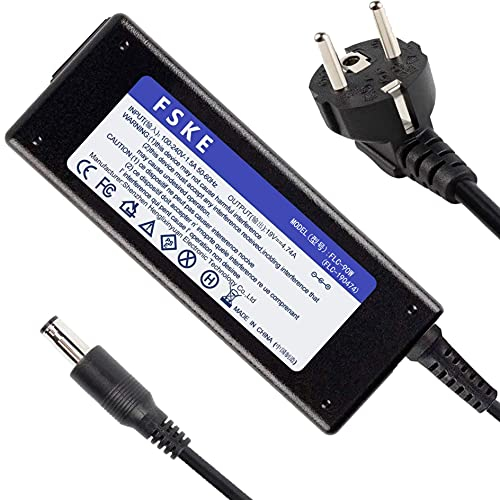 FSKE 19V 4.74A Chargeur pour PC Portable Samsung R60 R20 R39 R510 R580 R540 R710 R720 NP300E5A NP350V5C R40 R530 NP550P5C R65 R480 R610 etc Ordinateur Adaptateur Alimentation 90W, 5.5 * 3.0mm