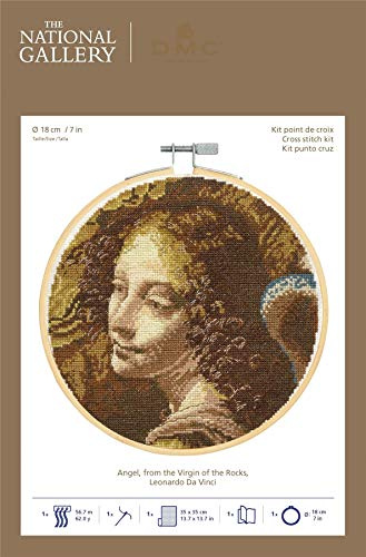 DMC National Gallery Cross Stitch Kit - Angel, Leonardo Da Vinci