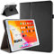 doupi Rotatif Housse pour iPad 2020 (8. Gen.), iPad 2019 (7. Gen.) 10,2 Pouces, Deluxe 360 Degrés Smart Coque de Protection Simili Cuir Coque Cover et Case, Noir