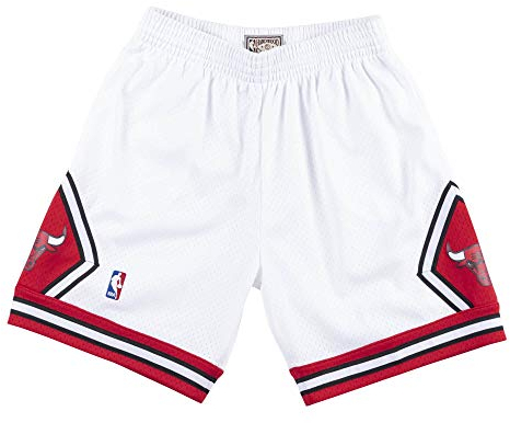 Mitchell & Ness Herren Hose Chicago Bulls weiß/rot/Nachtblau XL