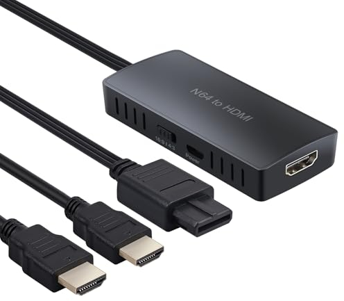 Convertidor N64 a HDMI Adaptador Cable de Señal RGB a HDMI para N64/ SNES/Gamecube Soporte 1080P 720P Adaptador Cable N64 SNES GC a HDMI