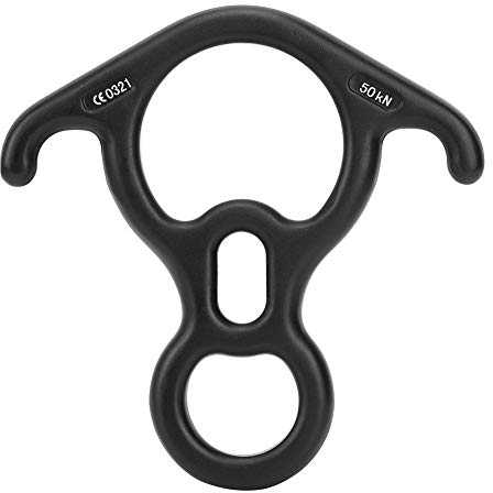 MAGT Abseilachter, 50KN Hochfester Ochsenhorn Abseilgerät Klettern 8 Descender Kletterausrüstung Sicherungsgerät für Klettern Bergsteigen