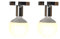 E27 Douille d'Ampoule en Métal - Support Base pour Lampe Murale et Plafonnier - Pour Couloir, Chambre, Café, Cuisine, Salon - 2 Pièces, Argent