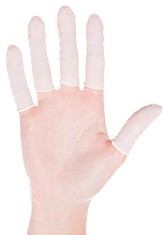 Hygostar Nitril-Fingerling, weiss, L puderfrei