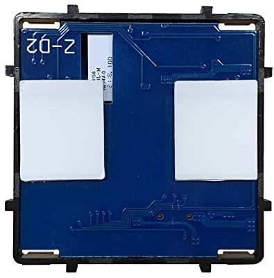 BSEED Smart ZigBee Interruptor de Luz 2 Gang 1 Vía,Interruptor de Luz Táctil con Pantalla LED para Producto de Bricolaj-(Zigbee Gateway Hub Requerido)