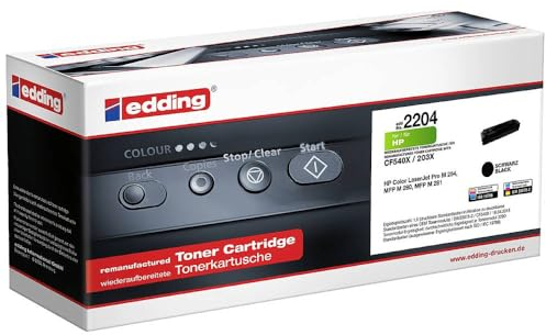 edding Toner ersetzt HP 203X (CF540X) Kompatibel Schwarz 3200 Seiten EDD-2204 18-2204