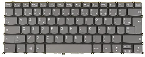 Clavier pour ordinateur portable Lenovo IdeaPad/Flex 5-14ALC05 5-14ARE05 5-14IIL05 5-14ITL05 PR4SB Rétroéclairé Sans Cadre (Français FR AZERTY Layout, Gris)