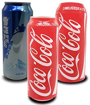 SHENGXIAOPENG 500ML Hide A Beer Beer Can Cover Sleeve Case Cola Beer Bottle Cup Cover Can Bottle Holder Thermal Bag Compatible with Camping Travel Hiking (Color : Red, Size : 1pcs 500ml)