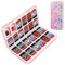 OLDZHU Süßes Rosa Aufbewahrungsbox für Spiele Kompatibel mit Nintendo Switch Game Card,Game Case für Nintendo Switch OLED mit 24 Spielkartenfächer und 24 Micro-SD-Kartenslots,Hartschalen-Weichgummi