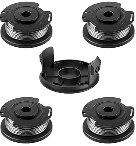 Fadenspule für BOSCH F016800569/F16800385 EasyGrassCut 18-230/18-260/18-26/18/23/26/, für Bosch Art 23SL/26SL Rasentrimmer (Ø1.65mm, Länge 4.9m, 4+1 Ersaztfadenspule)