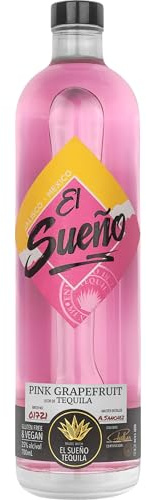 El Sueño: Pink Grapefruit Tequila, Enjoy Mixed & in Cocktails, 70cl, 25% ABV