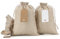 Tapleap Jutebeutel mit Kordelzug, 17,8 x 25,4 cm, mit Etiketten und Schnur (30 Stück) zum Verpacken von Sommerferien oder Geschenken, Geburtstag, Hochzeit, Party oder Haushalt