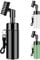 FUZVOL Golfschlägerbürste, Rillenreiniger mit eingebautem Wasserspray und Haken, Golfrillen-Reinigungsbürste für Golfballschläger, Golfzubehör, Golf-Geschenke für Herren, Schwarz