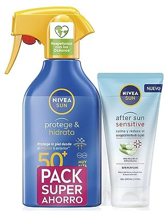 NIVEA Sun Protect & Hydrate Gun SPF 50 Pack of 2