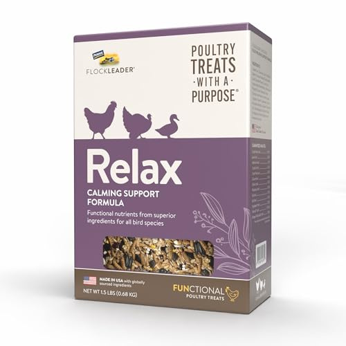 FLOCKLEADER Relax, Functional Poultry Treats for Calming Support, 1.5 lb