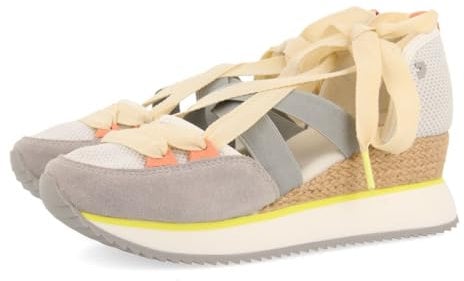 Sneakers Abiertos Blancos con CUÑA para Mujer SAMOBOR